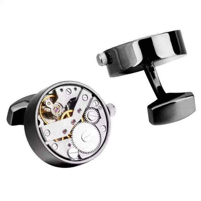Boutons de manchette Steampunk, montre de sport, manches en forme d'ongles, chemises pour hommes, éq