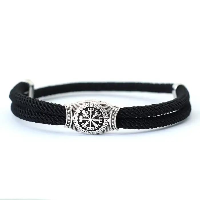 Bracelet Viking Vintage pour Homme, Corde Coulissante Réglable, Invite Let Zones Me, Surf de Plage, 