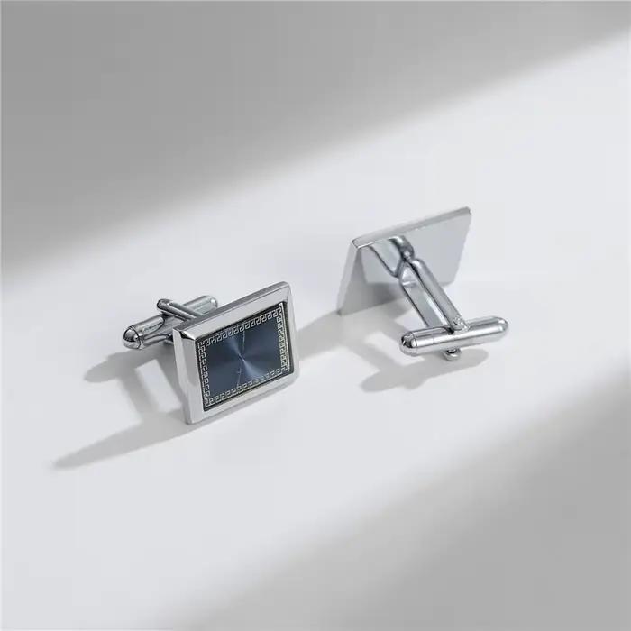 1/4 Paires de Boutons de Manchette Carrés pour Homme, Boutons de Manchette pour Chemise de Mariage, 