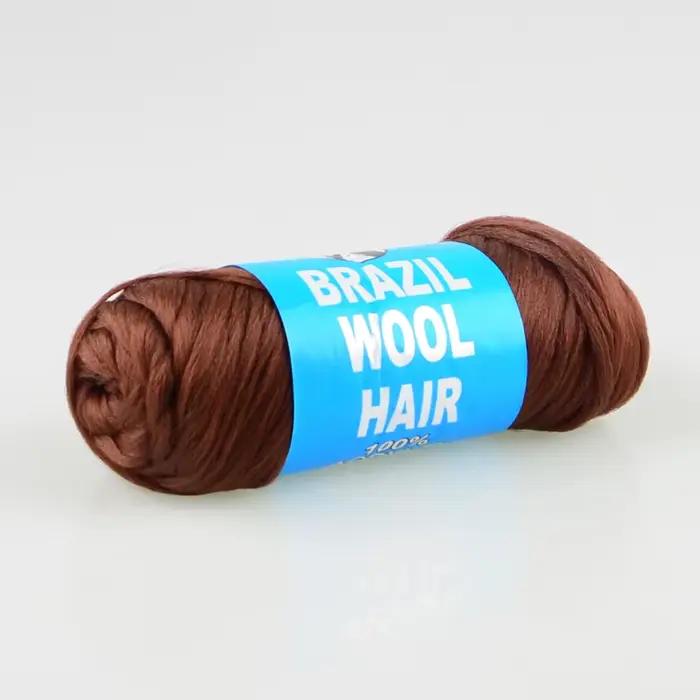 70g 1Pc Brésil laine brésilienne cheveux pour tressage désir pour fil de cheveux perruque africaine 