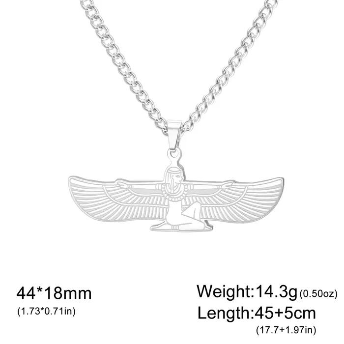 Collier pendentif déesse Isis de l'Égypte ancienne, charme ethnique vintage, bijou spirituel, symbol