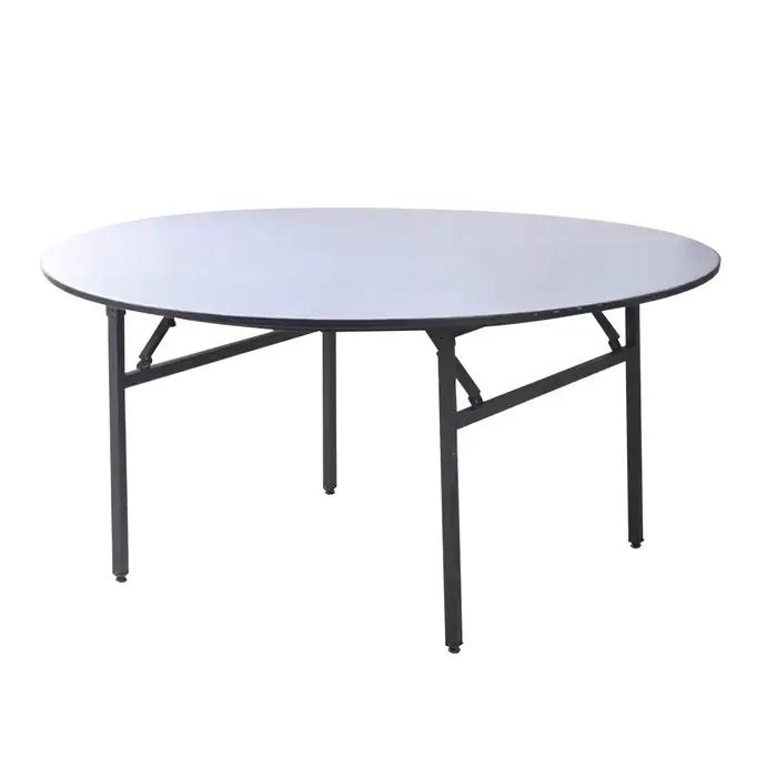 Tables pliantes rondes pour salles de banquets, événements, fêtes et mariages d'hôtel ; Tables de ba