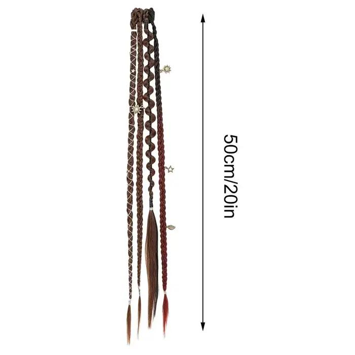 Perruque tressée de 20 pouces style bohème, petite tresse torsadée, postiche pour femme, style BB Cl