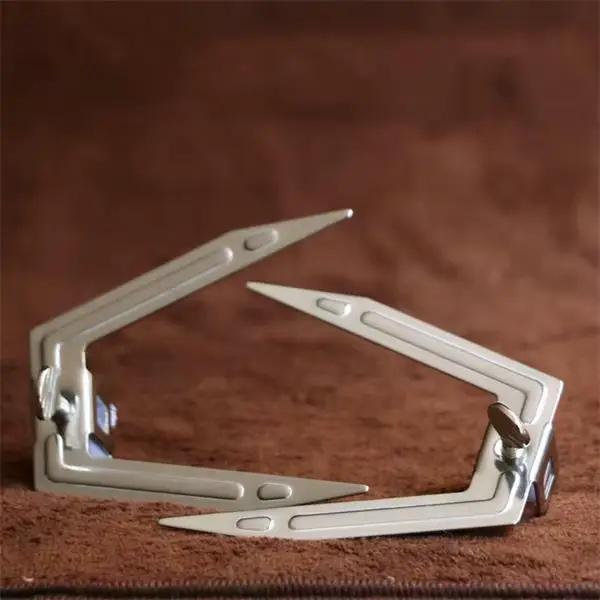 Accessoires de four : Ustensile de rôtissoire en acier, broche à poulet, fourchette pour poulet gril