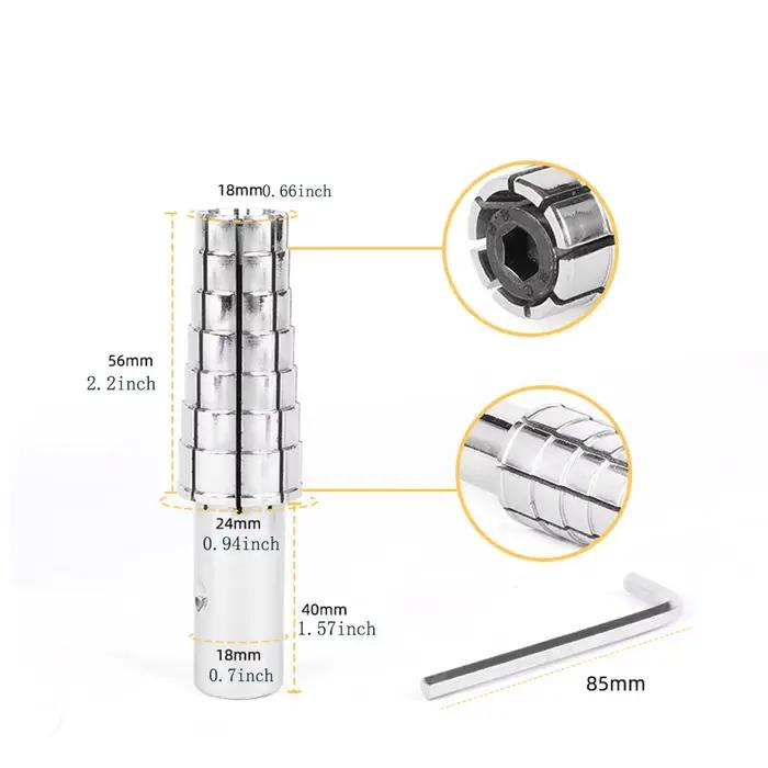 Kit d'agrandissement de bagues avec axe central, outil de modification de taille réglable 7-14 pour le façonnage et la réparation de bagues, outils d'artisanat