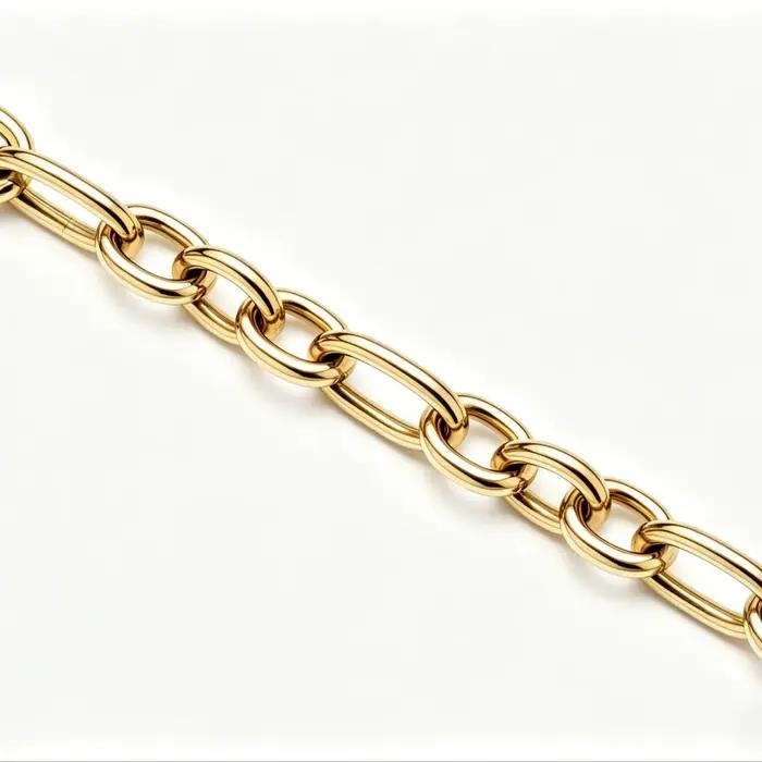 Collier pour homme 6 mm, collier minimaliste hip-hop Rolo en acier inoxydable, chaîne à maillons croisés essentielle pour le streetwear