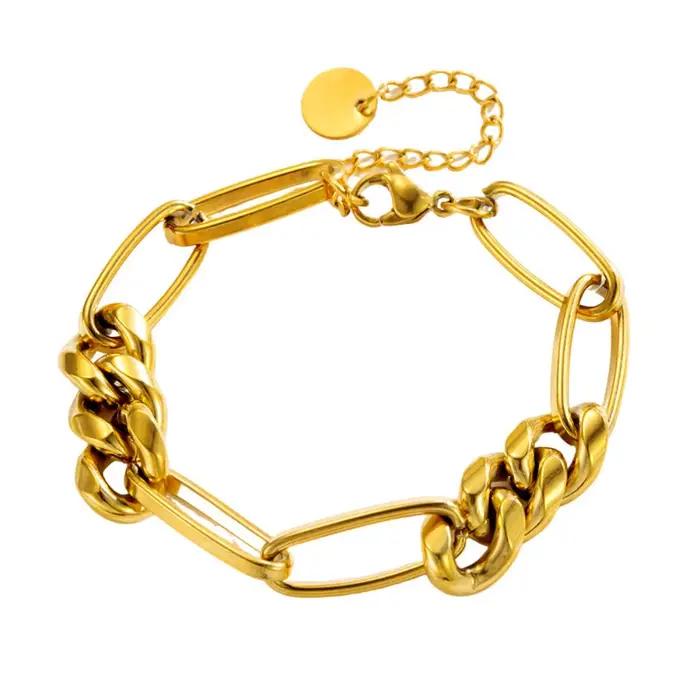 Bracelet rétro Hip-Hop géométrique en métal