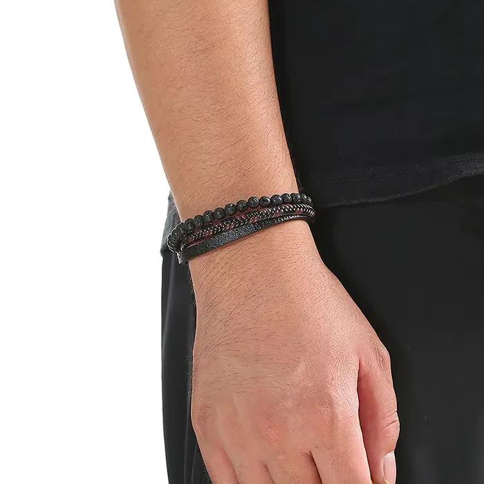 Bracelet en cuir de haute qualité pour hommes