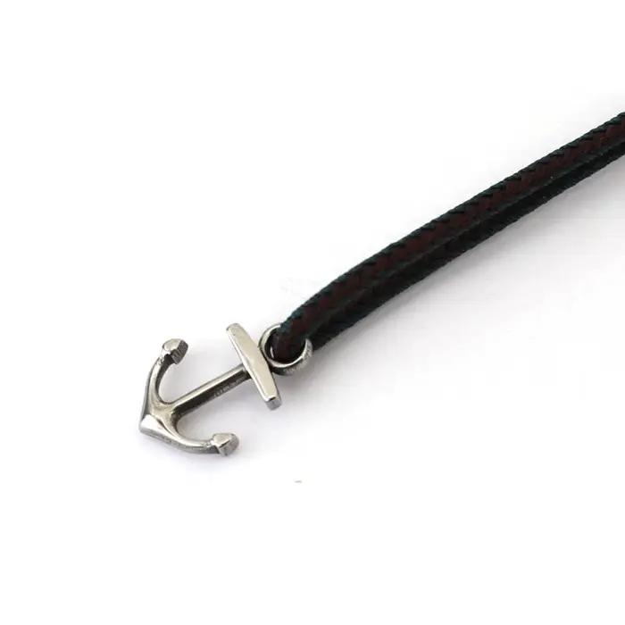 Bracelet ancre en acier inoxydable réglable pour homme style punk plage surf bijoux océan ocasions spéciales