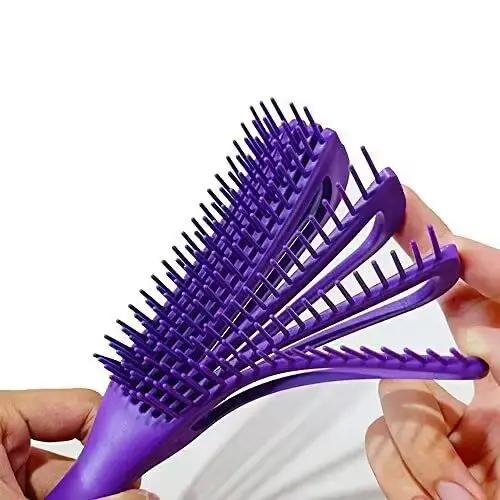 Peigne à cheveux brosse démêlante Massage du cuir chevelu brosse à cheveux brosse démêlante pour cheveux bouclés épais poulpe brosse à cheveux femmes hommes Salon