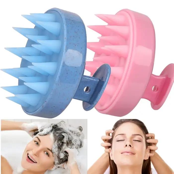 Brosse de shampoing pour cheveux, épurateur de cuir chevelu en Silicone, brosse de lavage des cheveux, brosse de nettoyage des pellicules