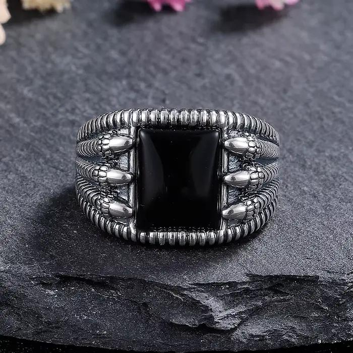 Bague en argent naturel 8x10mm