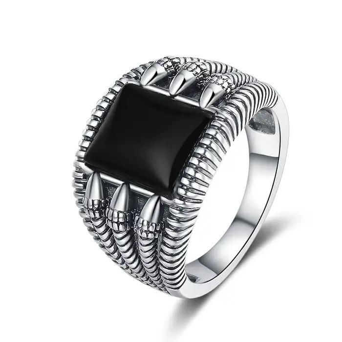 Bague en argent naturel 8x10mm