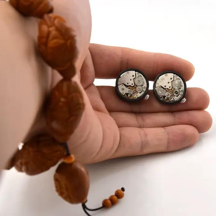 Boutons de manchette Steampunk, montre de sport, manches en forme d'ongles, chemises pour hommes, équipement rétro, connexion de poignet, cadeaux de mariage d'affaires
