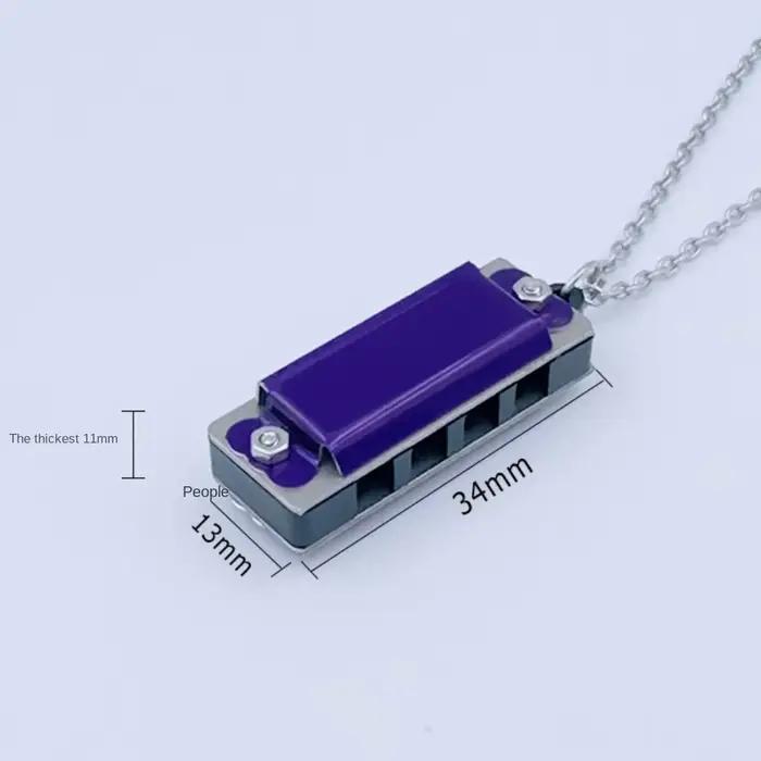 Mini collier de calcul en métal, 4 trous, 8 tons, cadeau musical JOMini