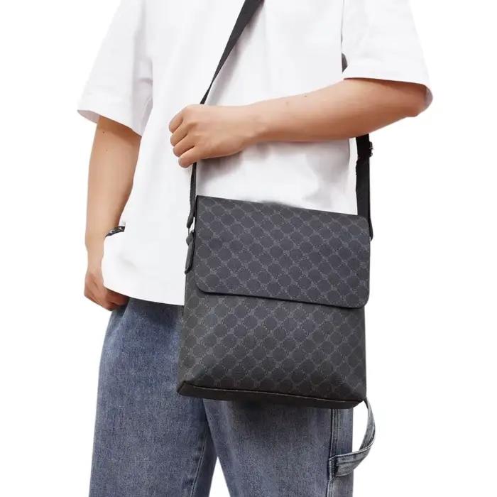 Nouveau sac à bandoulière design en cuir pour hommes sacs de luxe décontracté homme sac de messager mode homme sac à bandoulière Pack sacs à bandoulière