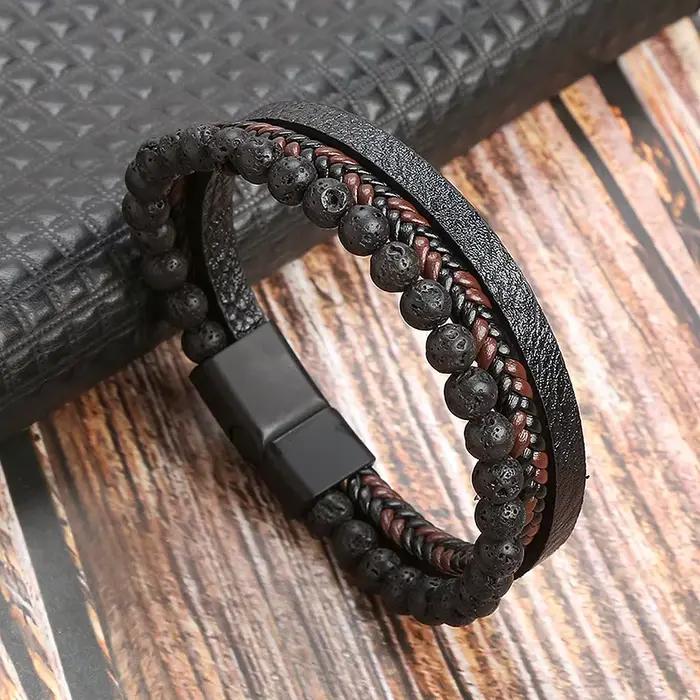 Bracelet en cuir de haute qualité pour hommes