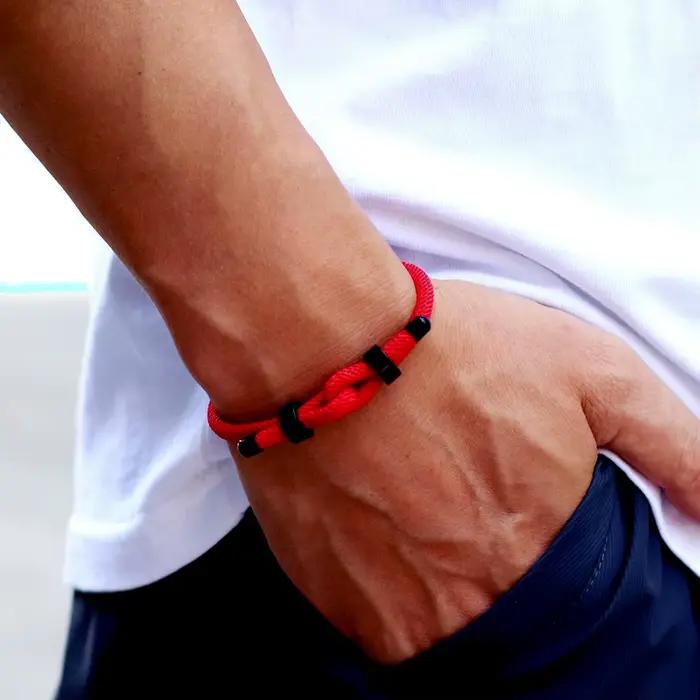 Bracelet Unique pour hommes, avec boucle en acier inoxydable, fabriqué à la main, réglable de qualité A, chaîne de 4mm, accessoires quotidiens décontractés, nouvelle collection