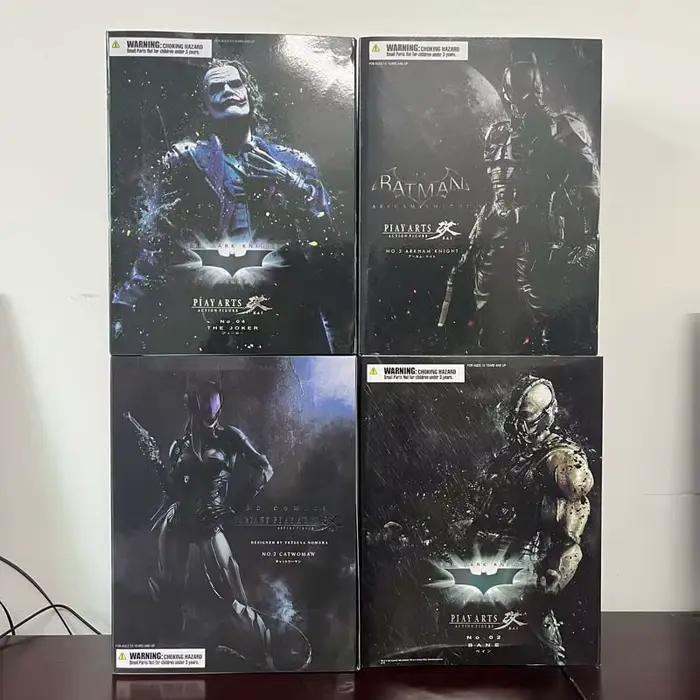 PLAY ARTS-The Dark Knight Rises Catwomen, Bane, Bruce Mayor, Joker Action Figure, Selina Kyle Model Toys, Collection Butter Desk Decor