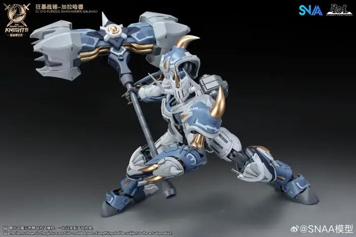 SNAA GALAHAD FURIOUS WARHAMMER 1/144 BE SC-010 Kit de modèle en plastique des Chevaliers de la Table Ronde, modèle à assembler