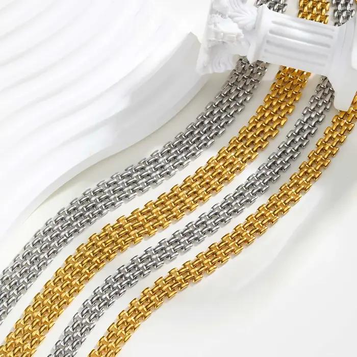 Collier à sangle minimaliste pour femmes, colliers Punk en acier inoxydable pour femmes, accessoires de bijoux classiques, cadeaux