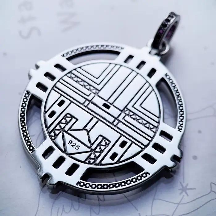 Pendentif symbole soleil, bijoux fins de printemps 2022, accessoire européen en argent Sterling 925, Turquoise, bohémien, cadeau pour femmes et hommes