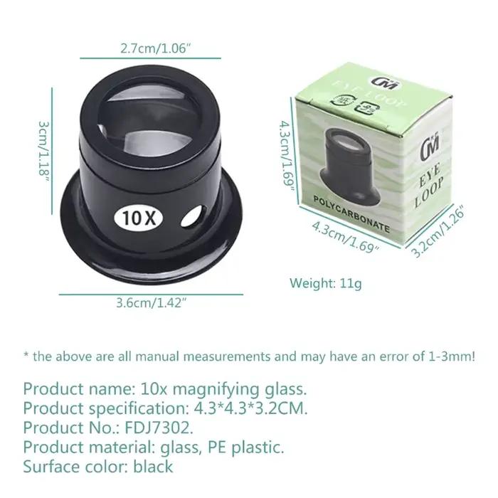 Jewelers Eye Loupe Loop Loupe Verre Horloger