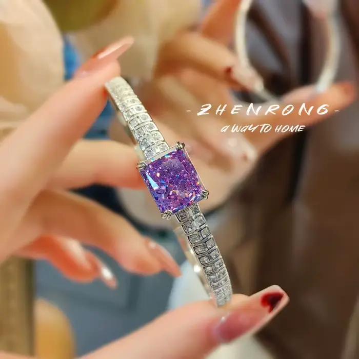 Bracelet en argent sterling 925, motif fleur de glace, bijou de mode exquis pour femme, accessoire élégant