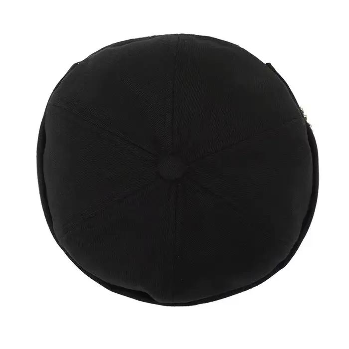 Bonnet en peau de Melon pour hommes et femmes, chapeau souple en forme de feuille, chapeau de propriétaire noir de rue, marée quatre saisons, mode et chapeau polyvalent