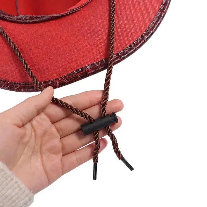 Chapeau de chevalier élégant, chapeaux d'escalade, chapeau bob pour hommes, casquettes de cyclisme, chapeaux de soleil d'été, casquettes de protection solaire, chapeaux de cowboy western en cuir PU