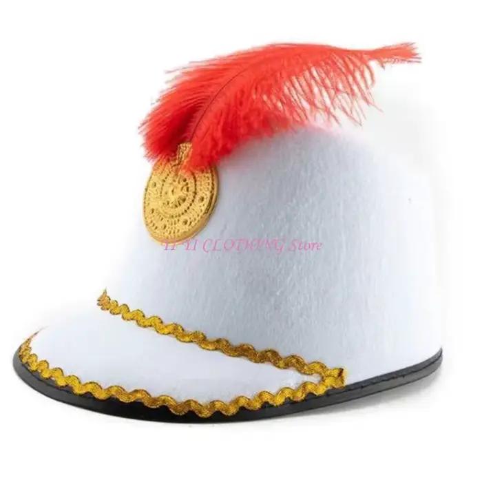 N5KF – chapeau chevalier garde d'honneur pour hommes, chapeau chevalier d'église en feutre élégant pour adultes