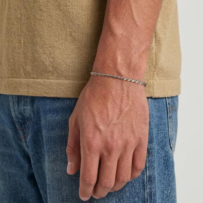 Nouveau bracelet tendance Dan S, bracelet classique en acier inoxydable, largeur de chaîne 6/8 mm, pour homme et femme, cadeau de bijoux