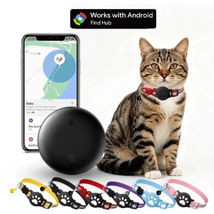 Colliers de suivi GPS imperméables pour chiens avec bandes réfléchissantes, traceur anti-perte pour chats et chiots, localisateur global à distance
