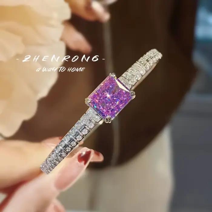 Bracelet en argent sterling 925, motif fleur de glace, bijou de mode exquis pour femme, accessoire élégant