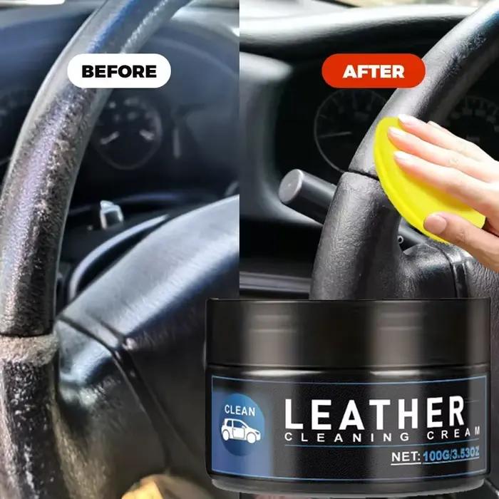 Pâte de réparation en simili cuir pour volants et sièges d'auto – Restaurer le simili cuir délavé, réparer les larmes et les rayures.