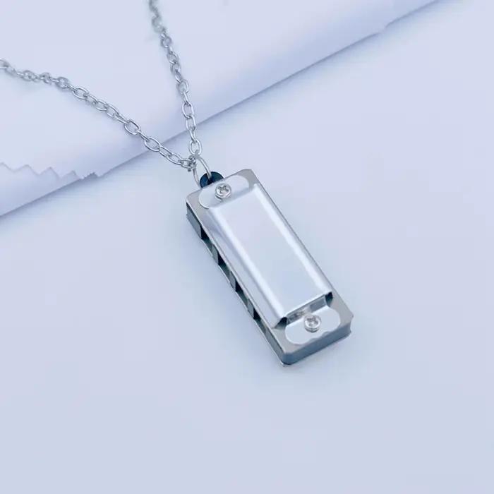 Mini collier de calcul en métal, 4 trous, 8 tons, cadeau musical JOMini