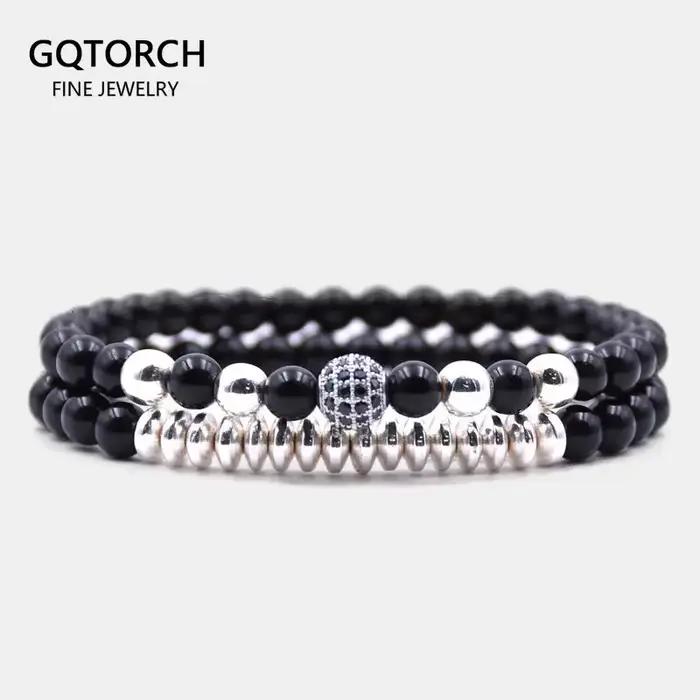 Bracelet enroulé en perles de pierre naturelle pour hommes et femmes, bijoux de Yoga, chaîne à main élastique