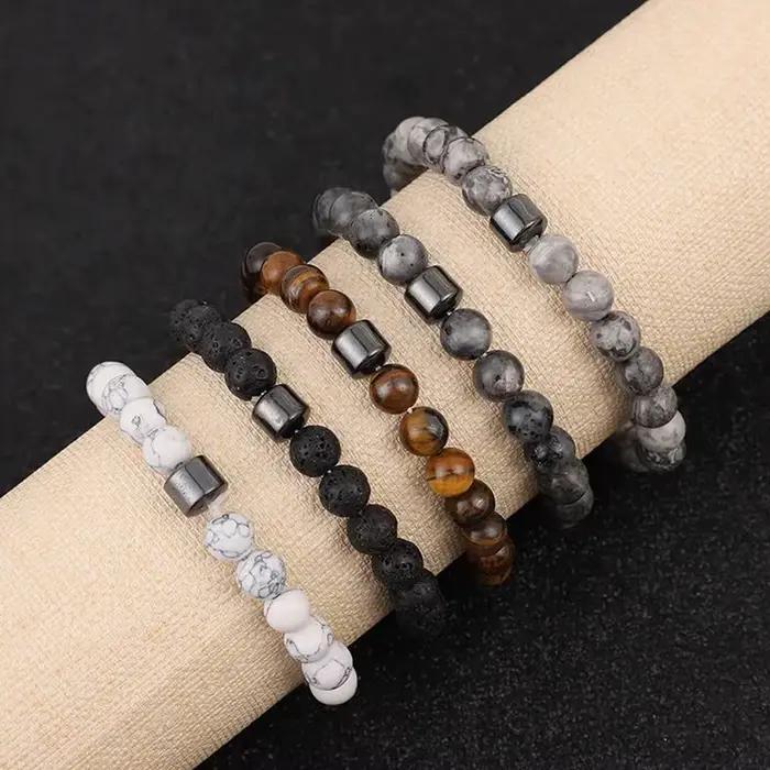 Bracelets pour hommes, rajeunit votre esprit avec un œil de tigre magnétique