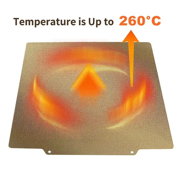 Feuille de poudre magnétique PEI 235/250/310/350/220mm, feuille d'acier à ressort Double face texturée pour plaque de construction Ender 3 CR10 P1P SW-X1