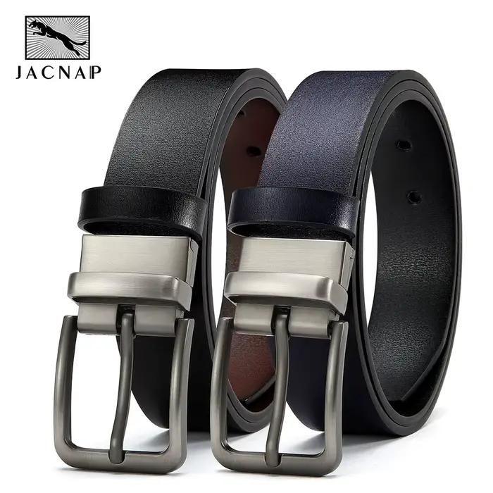 Ceinture en cuir pour hommes, boucle ardillon automatique, haute qualité, bracelet en cuir pour hommes, Jeans de luxe, accessoires pour hommes
