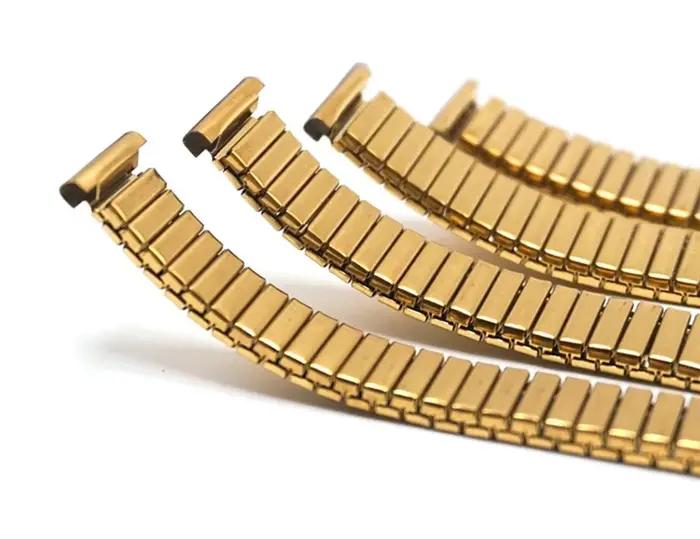 Bracelet de montre élastique en métal en acier inoxydable, réglable, 12mm, 14mm, 16mm, 18mm, 20mm, pour hommes et femmes, Bracelet de remplacement universel