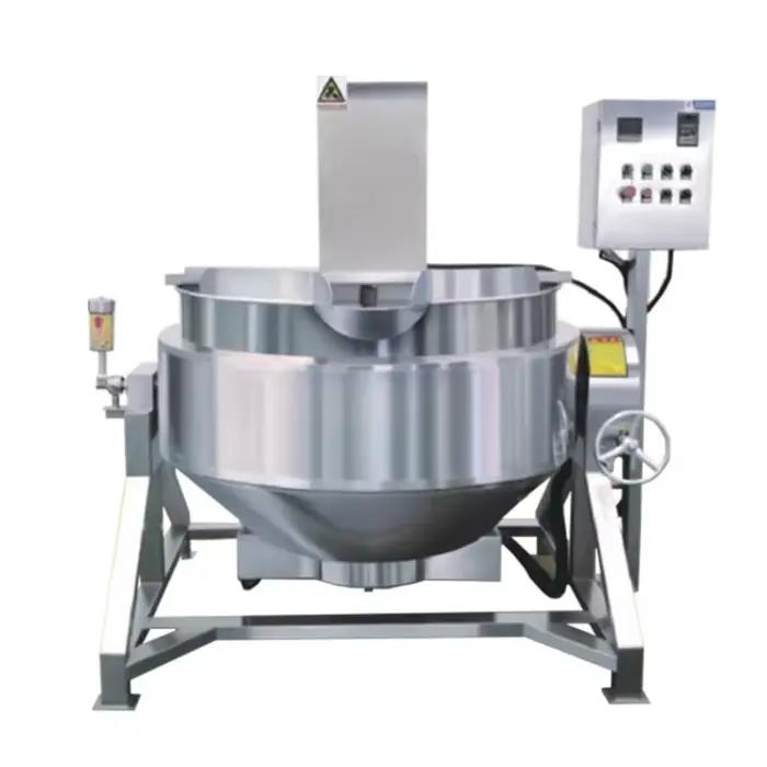 TCA CE certifié restauration rapide Machine de cuisson à la vapeur automatique saucisse riz frit cuisson planétaire remuant poêle industrielle