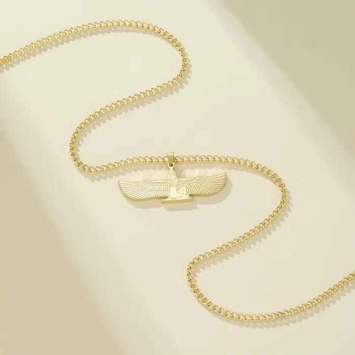 Collier pendentif déesse Isis de l'Égypte ancienne, charme ethnique vintage, bijou spirituel, symbole de protection, cadeau pour femmes et hommes