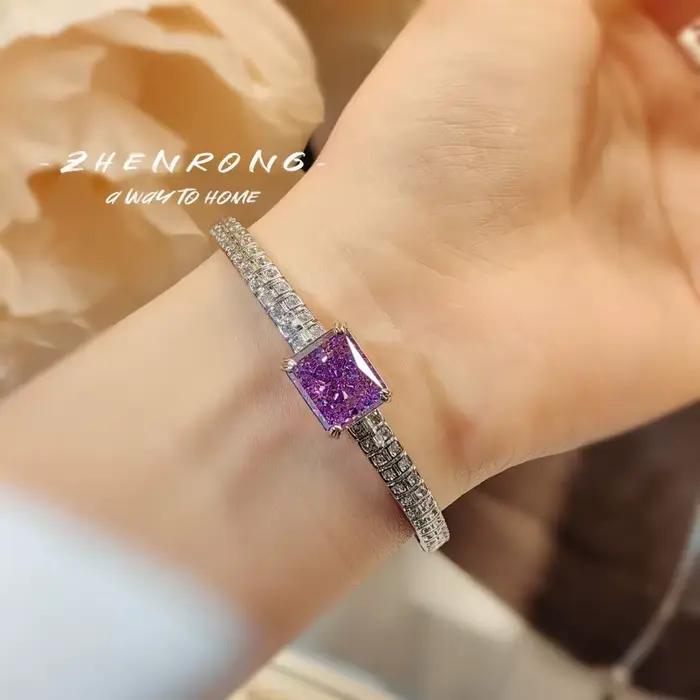 Bracelet en argent sterling 925, motif fleur de glace, bijou de mode exquis pour femme, accessoire élégant