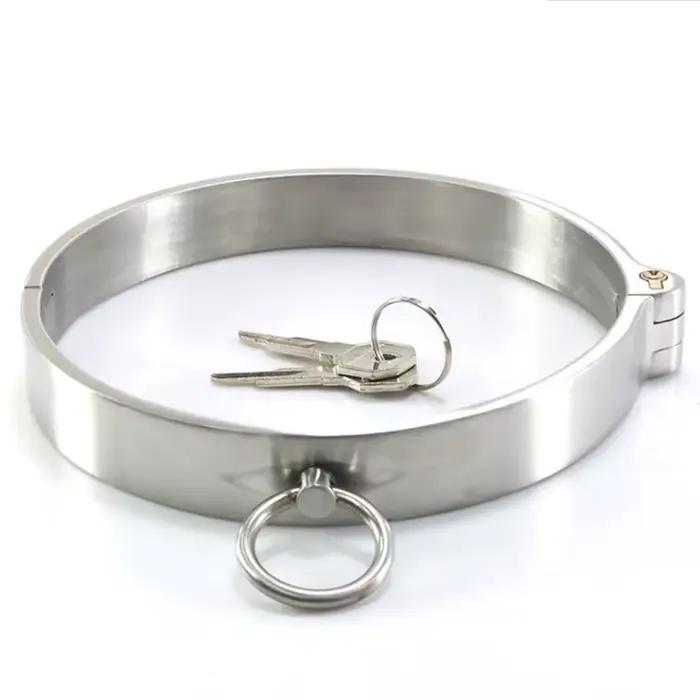 Collier Épais en Acier Inoxydable pour Flirt Érotique et Jeu pour Adultes Occasions Spéciales Jouets Sexuels pour Couples