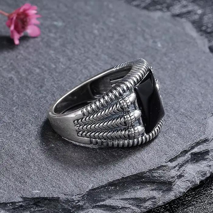 Bague en argent naturel 8x10mm