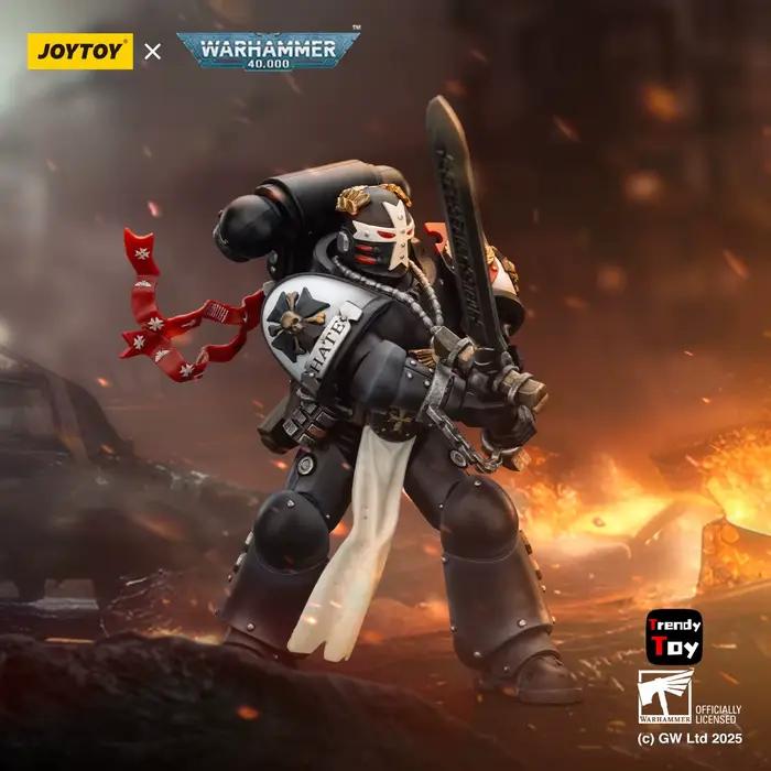 【JOYTOY】Warhammer 40K championnat des templiers noirs de l'empereur "Bayard's Revenge" V2 1/18 figurine modèle jouet