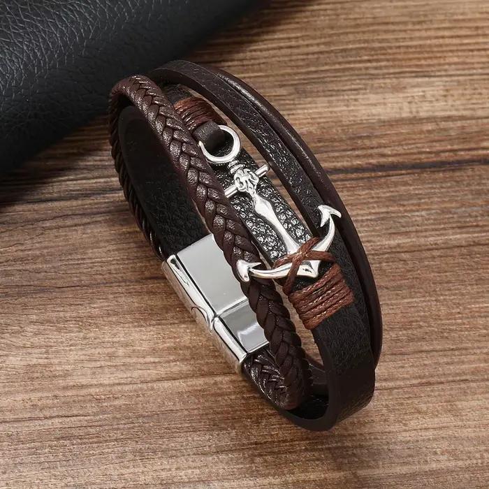 Bracelet en cuir pour hommes
