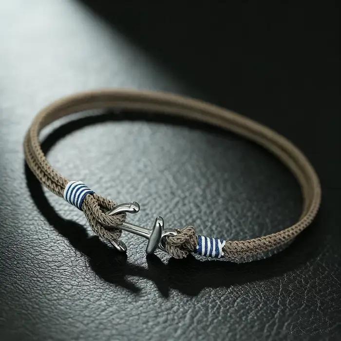 Bracelet ancre élégant pour hommes