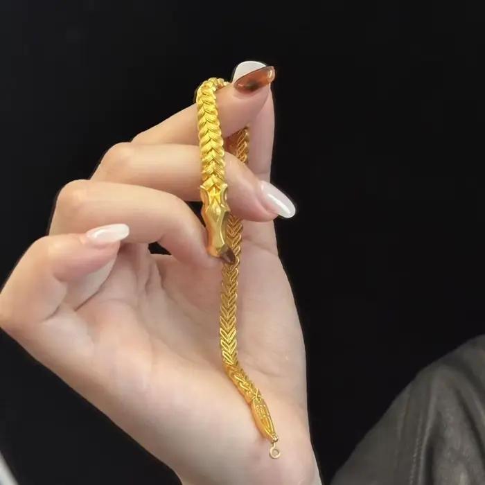 Bracelet fouet en crinière de cheval en or, bijoux porte-bonheur pour femmes et hommes, offre spéciale, nouvel arrivage 2026